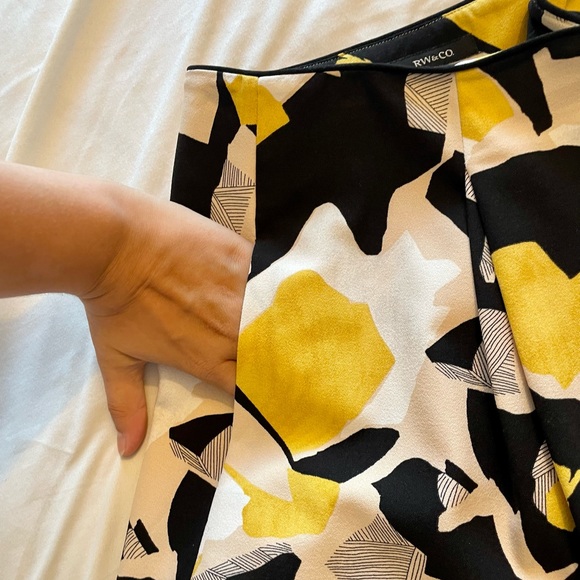 RW&CO. Pink and Yellow Skirt - Picture 8 of 9